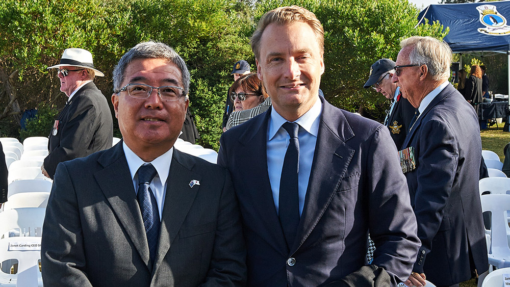 Manly's James Griffin MP with Consul-General of Japan, Mr Shuichi Tokuda.